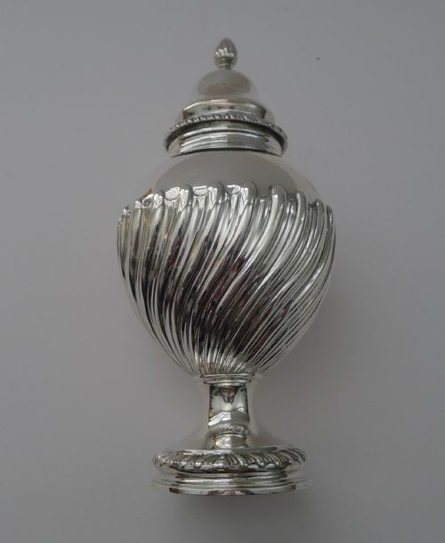 GEORGE LLL SOLID STERLING SILVER TEA CADDY 1769 - ADDITIONAL PHOTO 9