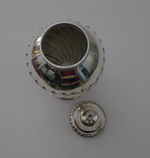 GEORGE LLL SOLID STERLING SILVER TEA CADDY 1769 - ADDITIONAL PHOTO 15