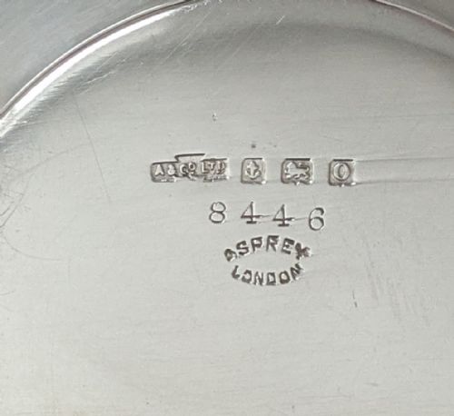 ASPREY CO SET SIX STERLING SILVER BUTTER DISHES AND KNIVES 1909 - ADDITIONAL PHOTO 8