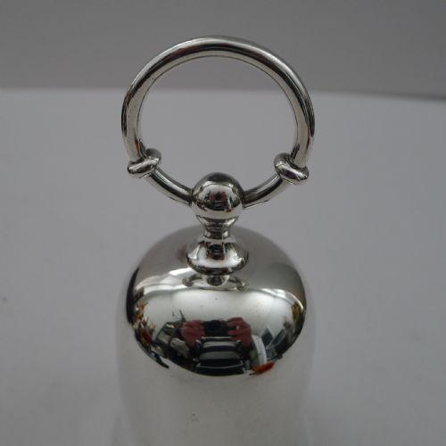 HERMES PARIS SILVER PLATED TABLE BELL HORSE BIT HANDLE - ADDITIONAL PHOTO 1