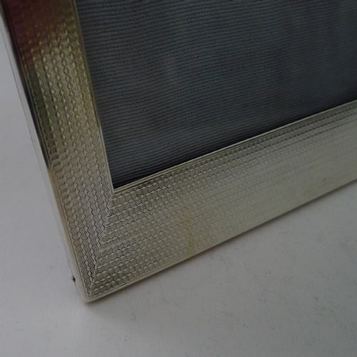 LARGE ENGLISH SILVER ENGINETURNED PHOTOGRAPH FRAME - ADDITIONAL PHOTO 10