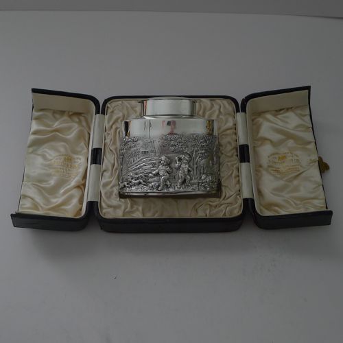 MAGNIFICENT ANTIQUE SILVER TEA CADDY BY WILLIAM HUTTON SONS LTD 1905 - ADDITIONAL PHOTO 16