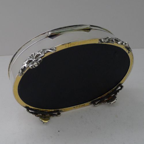 LARGE ANTIQUE ENGLISH STERLING SILVER TORTOISESHELL FITTED JEWELLERY BOX - ADDITIONAL PHOTO 9