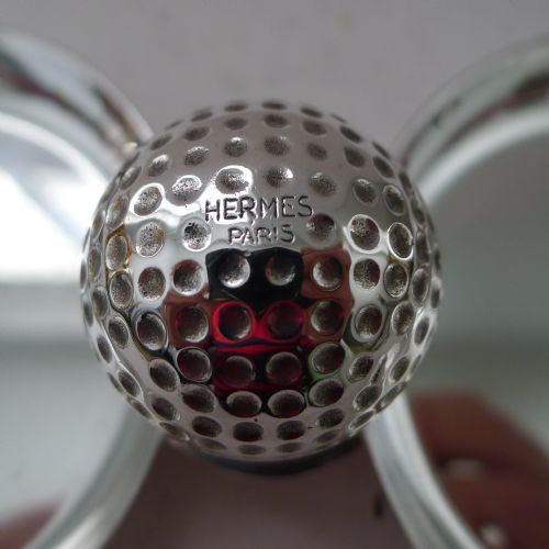 HERMES PARIS RARE DOUBLE GOLF VIDE POCHE TRAYS C1960 - ADDITIONAL PHOTO 7
