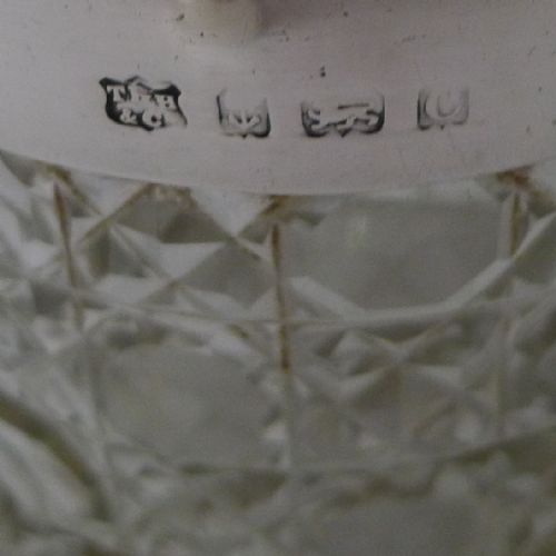 HANDSOME CUT CRYSTAL AND STERLING SILVER TEA CADDY - ADDITIONAL PHOTO 9