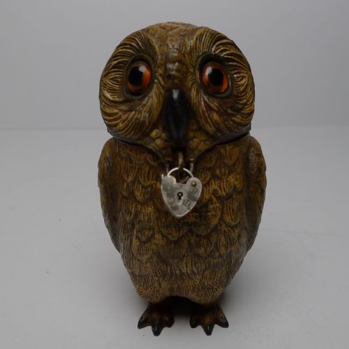 Charming Antique Painted Spelter Money Box / Bank C.1910