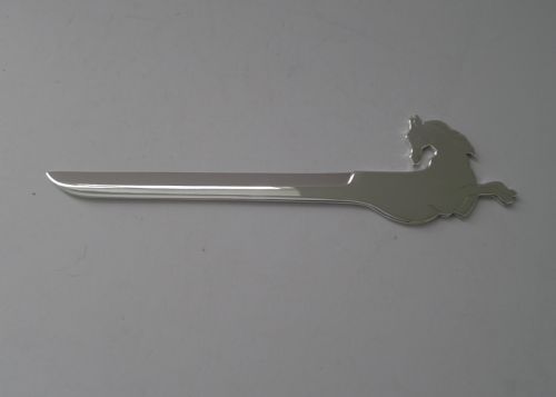fig 2. Hermes, Paris - Silvered Bronze Letter Opener - Equestrian c.1960