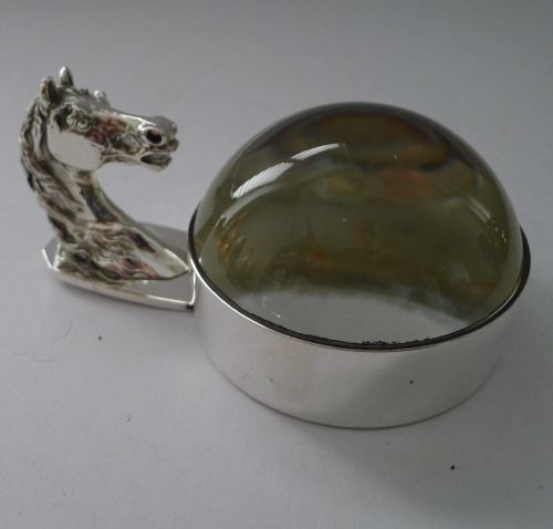 Hermes, Paris - Equestrian Horse Head Magnifying Glass C.1960