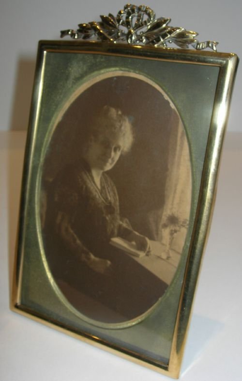 Antique English Brass Photograph Frame - Victorian