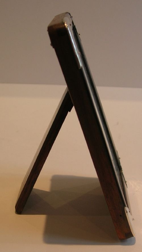 fig 1. Antique Sterling Silver and Tortoise Shell Photo Frame -- 1898