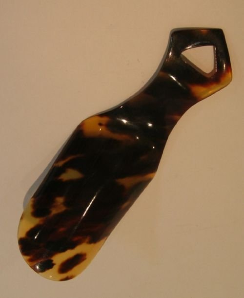 Antique Tortoise Shell Shoe Horn