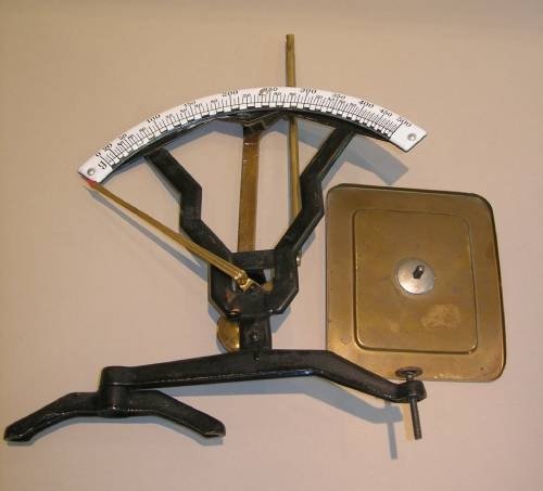 fig 1. Unusual French Portable Letter or Postage Scales
