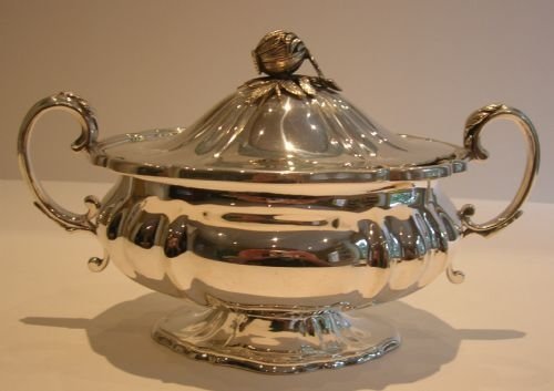 Antique Elkington & Mason Silver Plated Tureen C. 1850