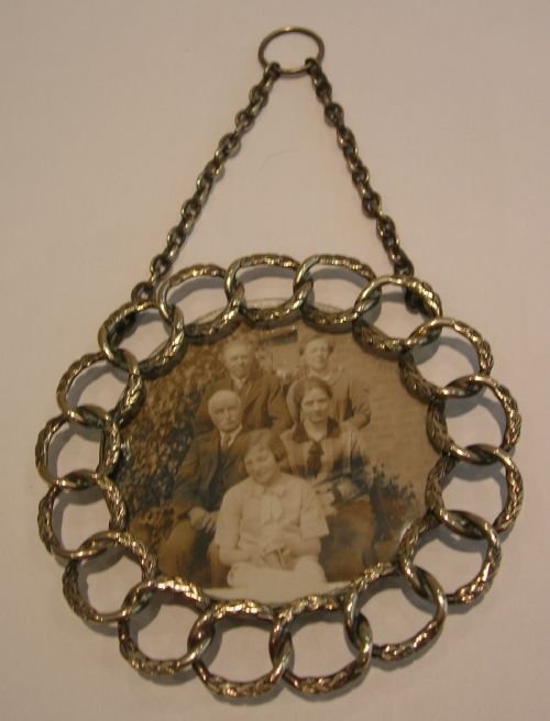 Victorian Hanging Brass Ring Photograph Frame C.1880