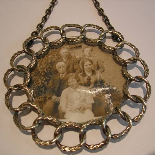 fig 1. Victorian Hanging Brass Ring Photograph Frame c.1880