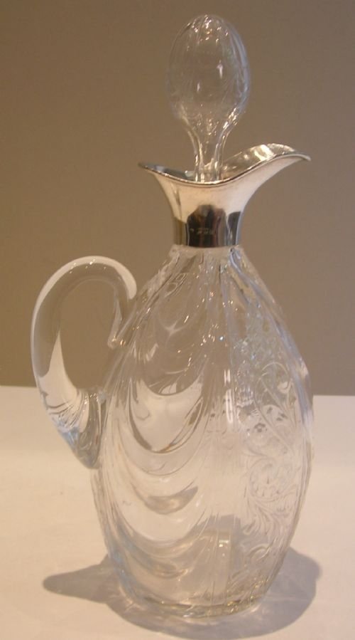Beautiful Antique English Claret Jug - London 1908 - Edwardian