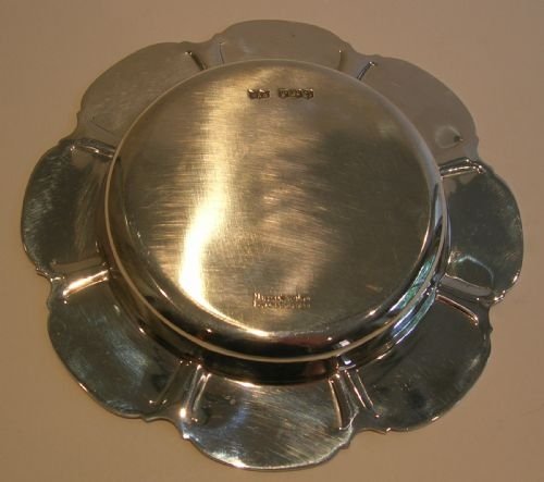 fig 1. Antique English Sterling Silver and Tortoise Shell Trinket Tray