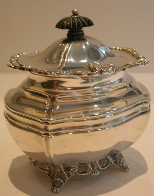 Beautiful English Sterling Silver Tea Caddy - Scottish Retailer
