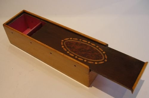 Elegant Antique Regency Period Wooden Thread Dispenser / Box C.1815