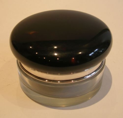 Antique Sterling Silver and Tortoiseshell Topped Vanity Jar