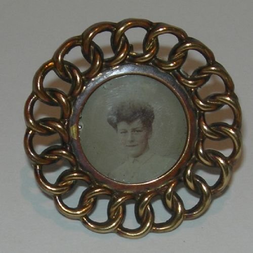 Antique English Miniature Wedding Ring Photograph Frame C 1880