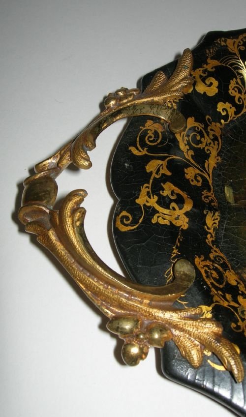 fig 1. Magnificent English Papier Mache Tray - Hand Painted, Venice
