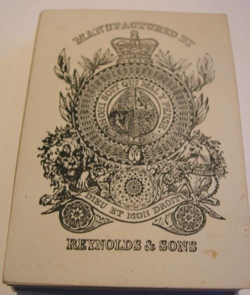 fig 1. Rare Quality Antique Bezique / Playing Card Box - Registered 1887