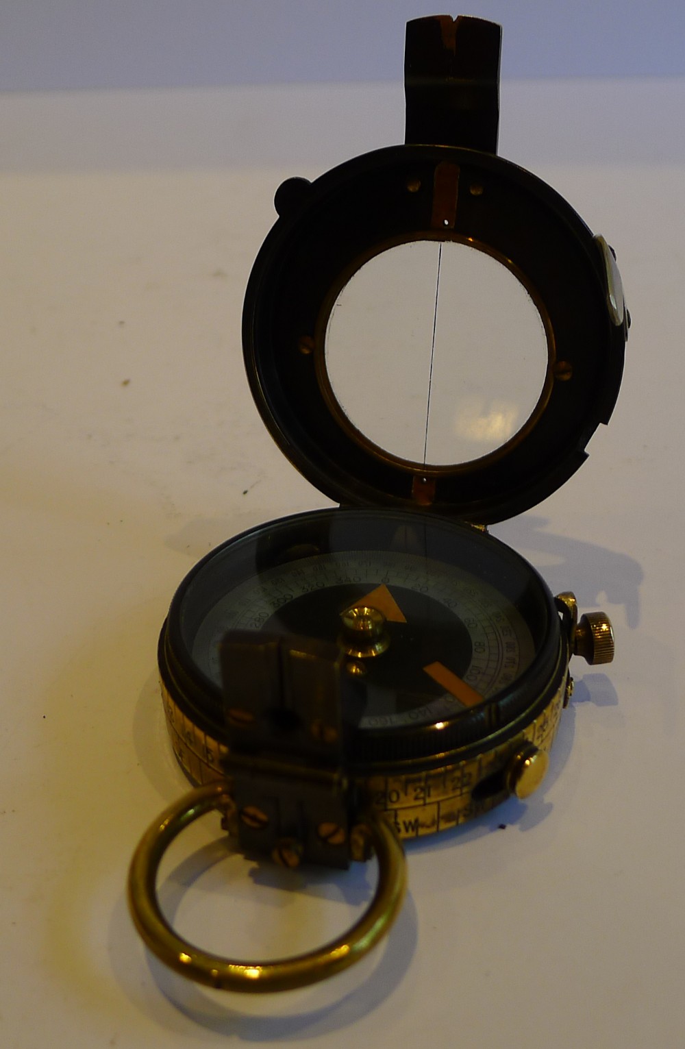 Rare Verners Pattern VIII Prismatic Compass by Sampson Mordan - 1917