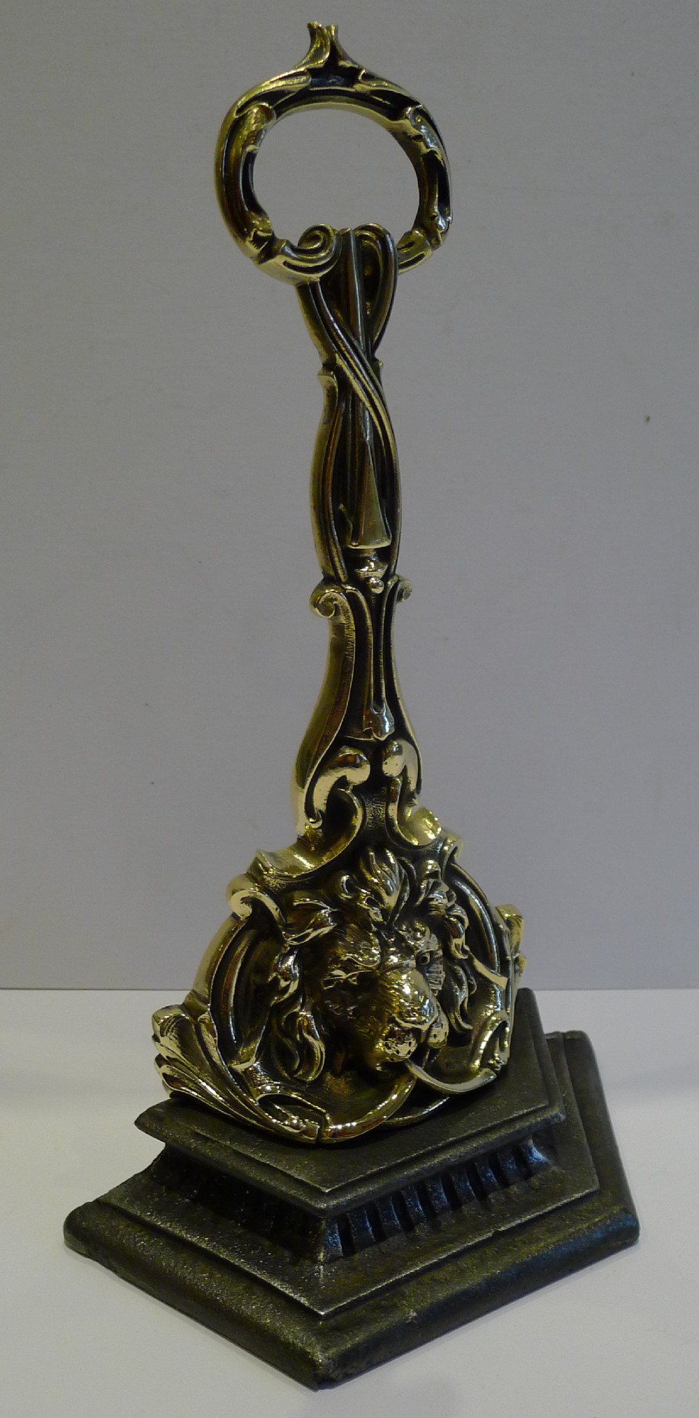 Figural Antique English Doorstop or Door Porter - Lion - Signed; c.1860