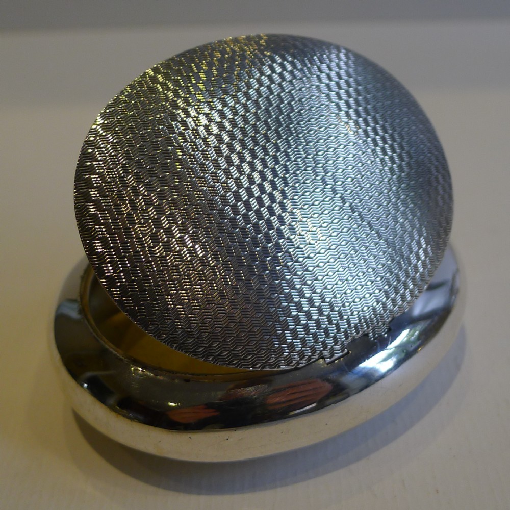 Antique English Sterling Silver Tobacco Box - Birmingham 1918