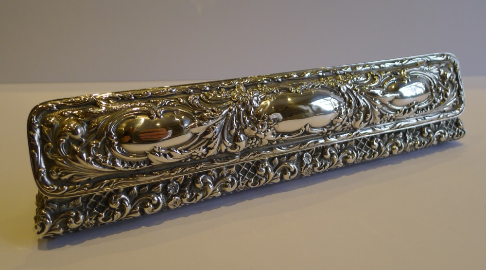 Magnificent Large Top Quality Antique Sterling Silver Box by Mappin & Webb