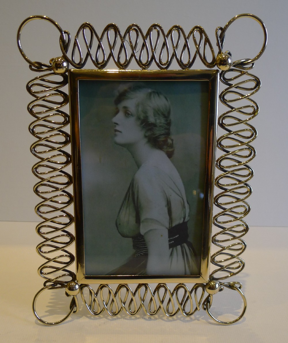 Antique English Brass Photograph Frame c.1880