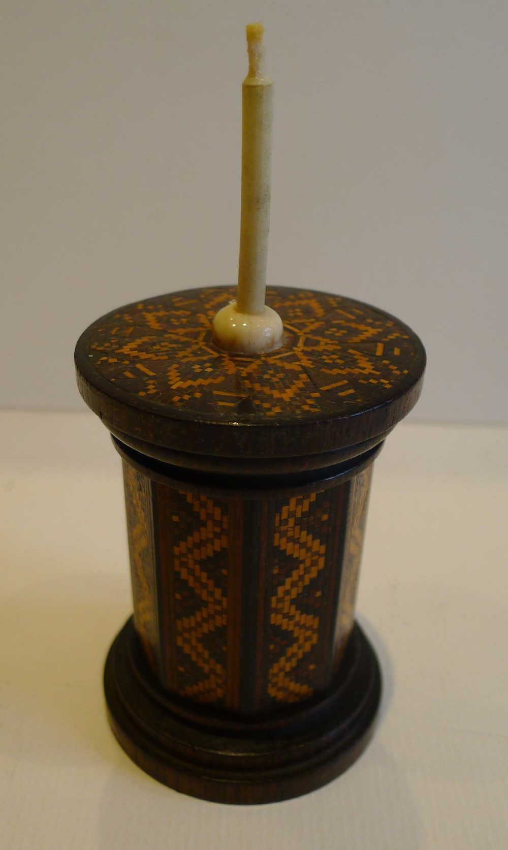 Antique English Tunbridge Ware Go To Bed c.1870