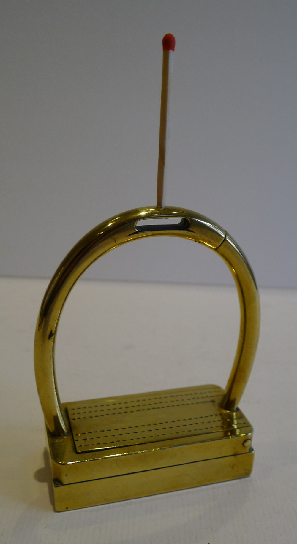 Unusual Antique English Equestrian Stirrup Go-To-Bed - 1875