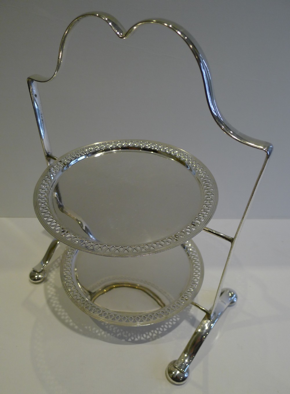 Antique English Silver Plated Cake Stand c.1900