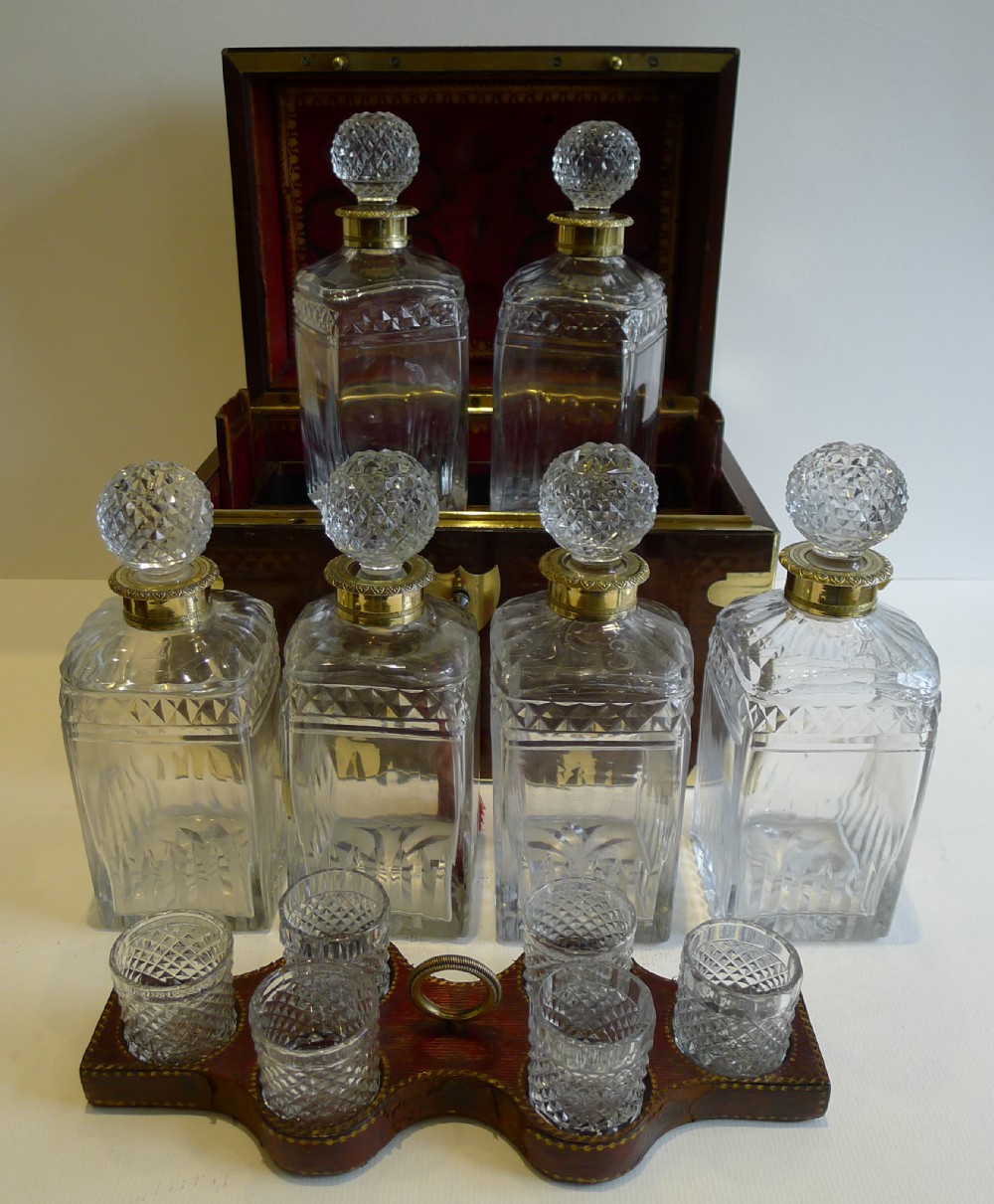 Museum Quality Antique French Military Style Decanter Box c.1810