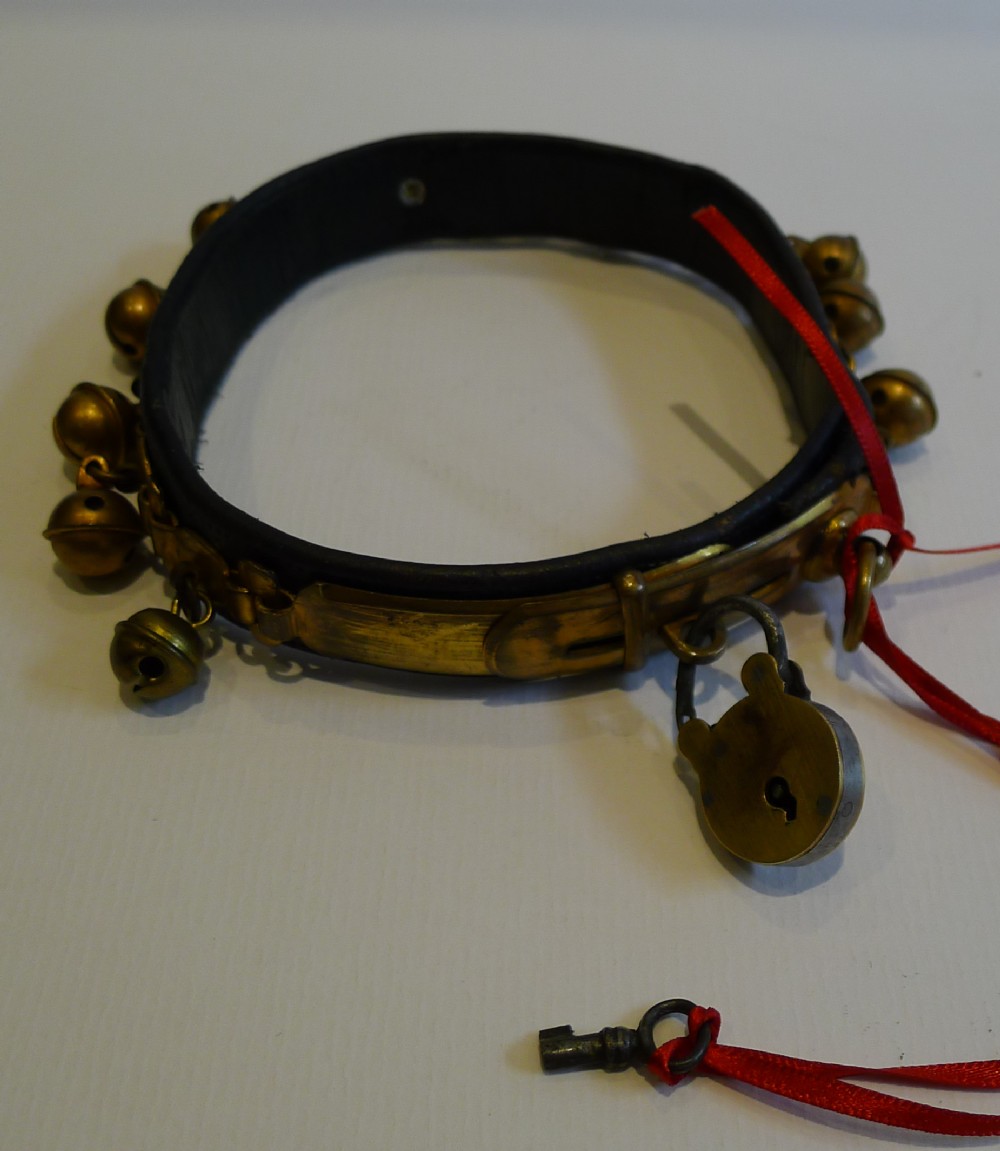 Wonderful Antique English Gilded Dog Collar c.1850
