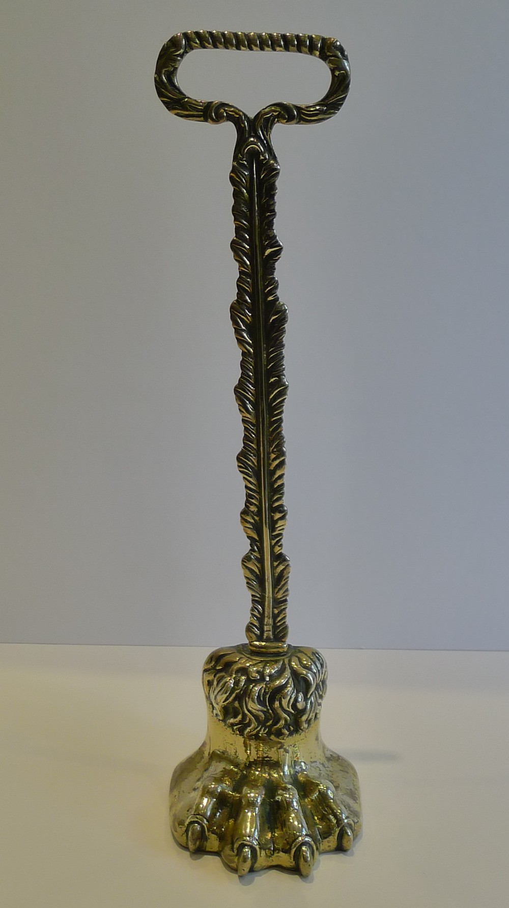 Handsome Victorian Lion's Paw Doorstop or Door Porter c.1880