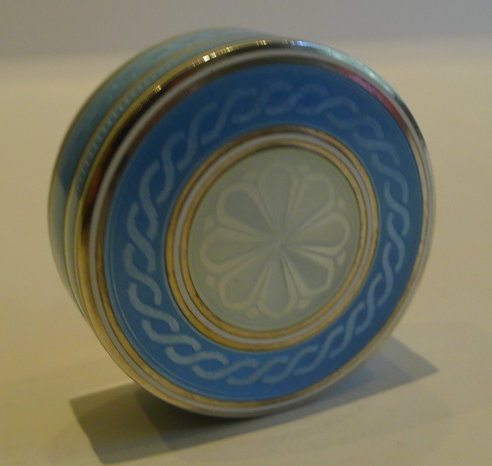 Pristine Sterling Silver & Enamel Box c.1900