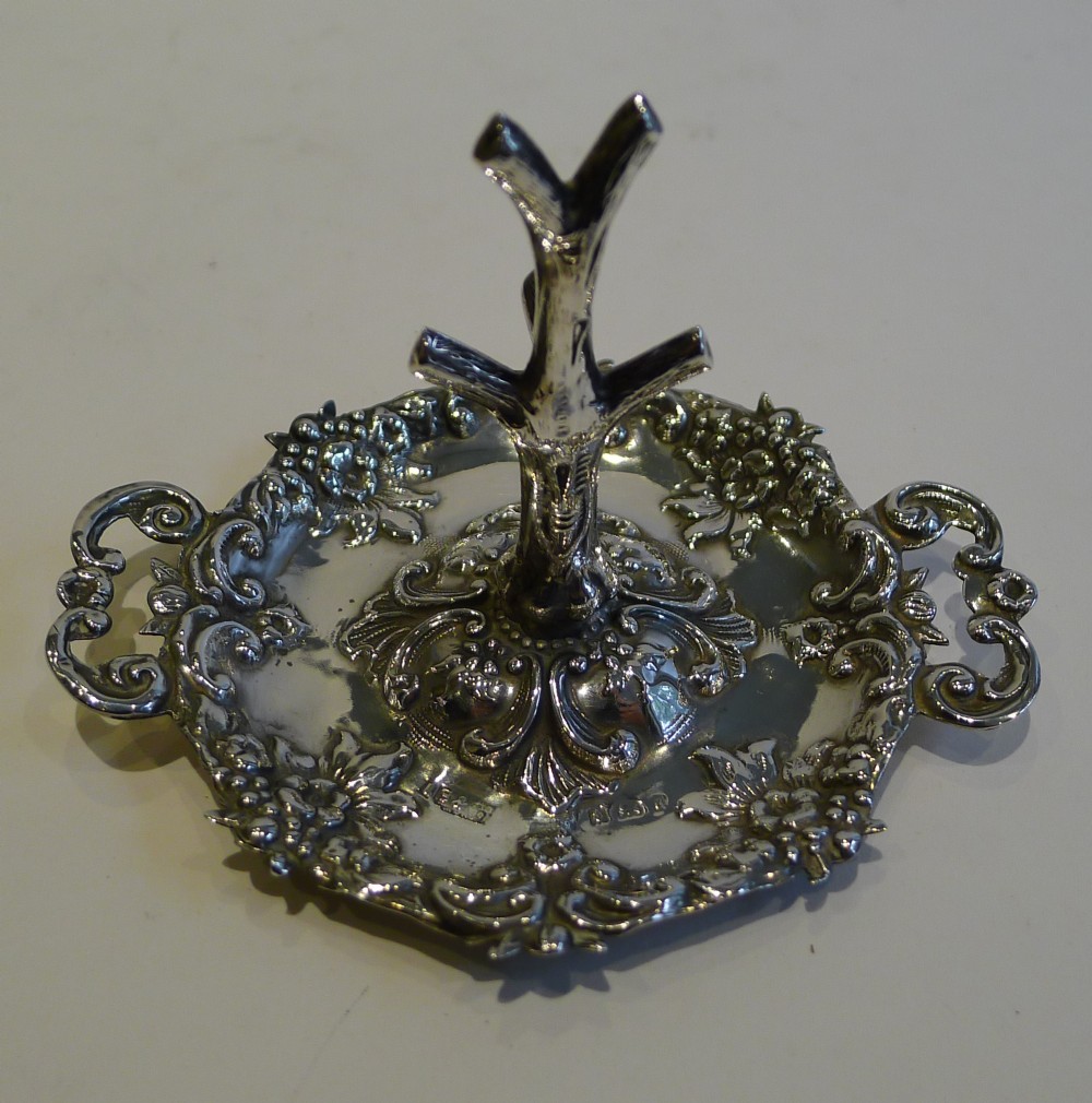 Antique English Sterling Silver Ring Tree - 1903