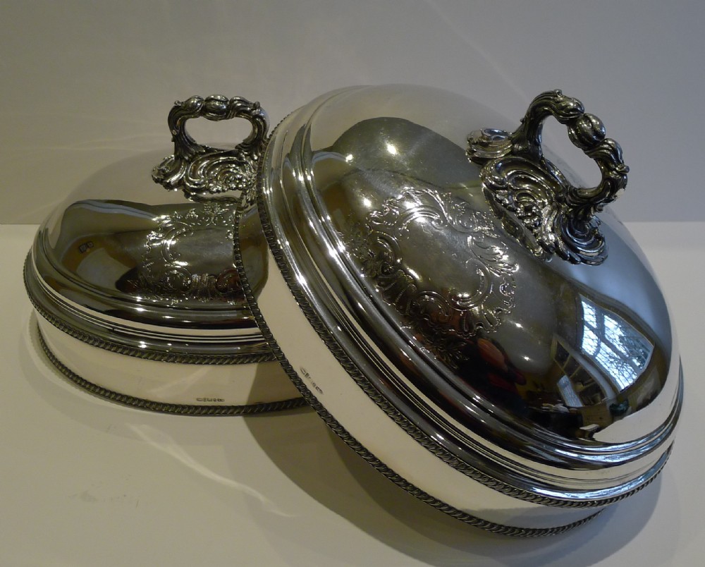 Pair George III Old Sheffield Plate Food Domes by Samuel Mearbeck c.1815