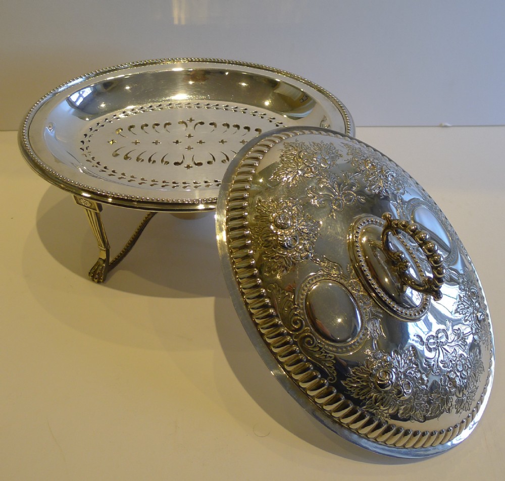 Antique Chafing Dish by Walker & Hall - 1893