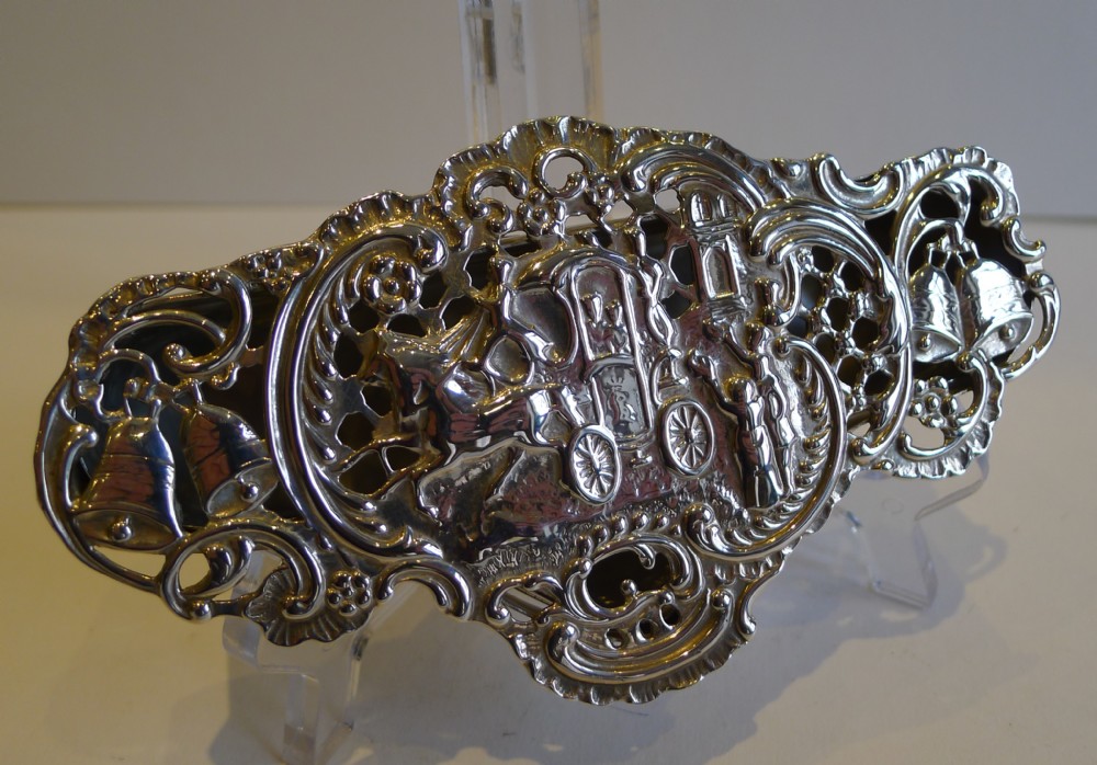 Antique English Sterling Silver Wedding Pot Pourri Box by William Comyns