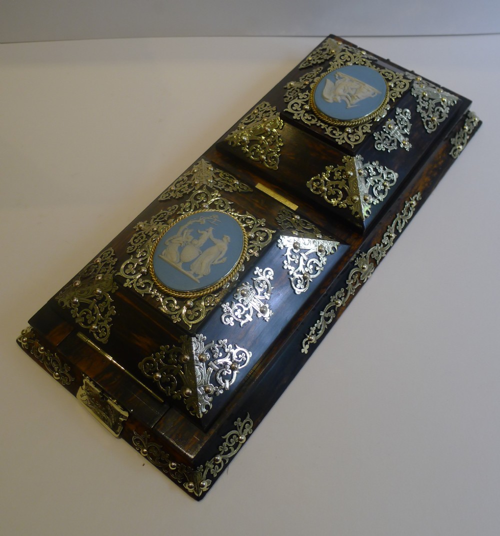 The Most Magnificent Antique English Betjemann's Patent Self Closing Bookslide c.1870