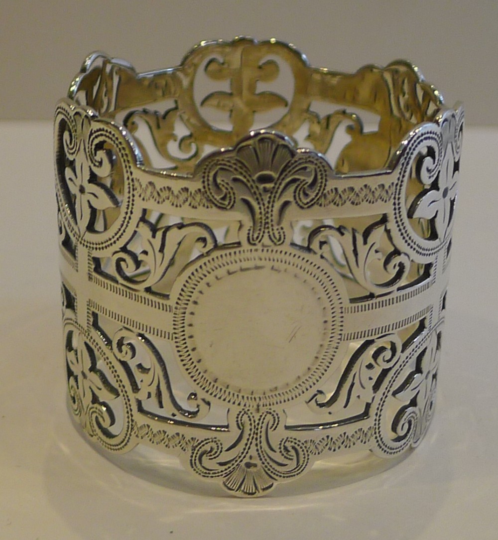Antique English Sterling Silver Napkin Ring - London 1900