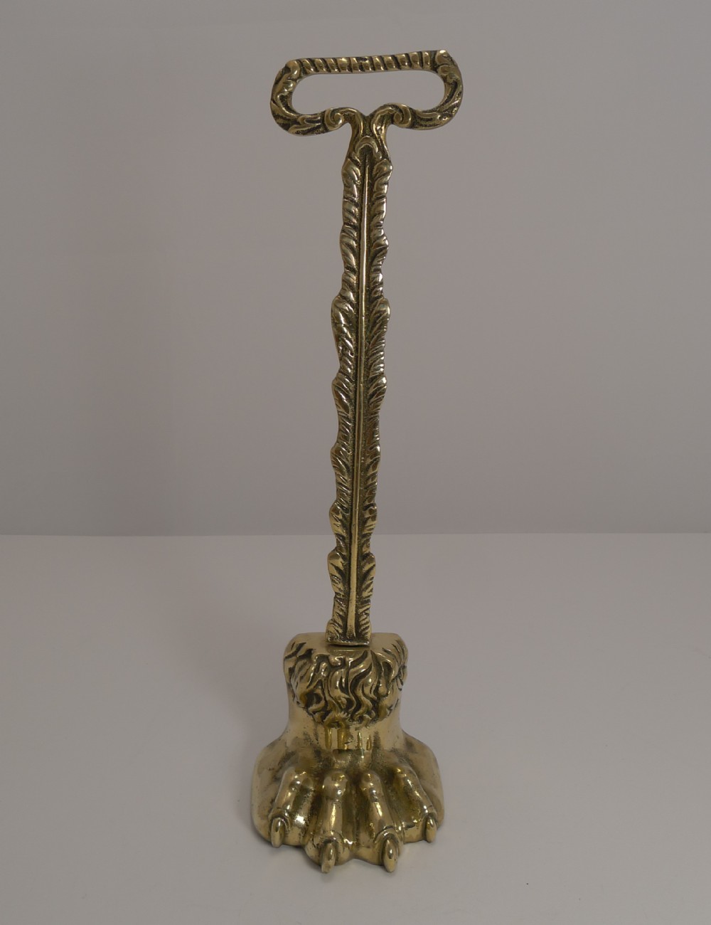 Handsome Victorian Lion's Paw Doorstop or Door Porter c.1840