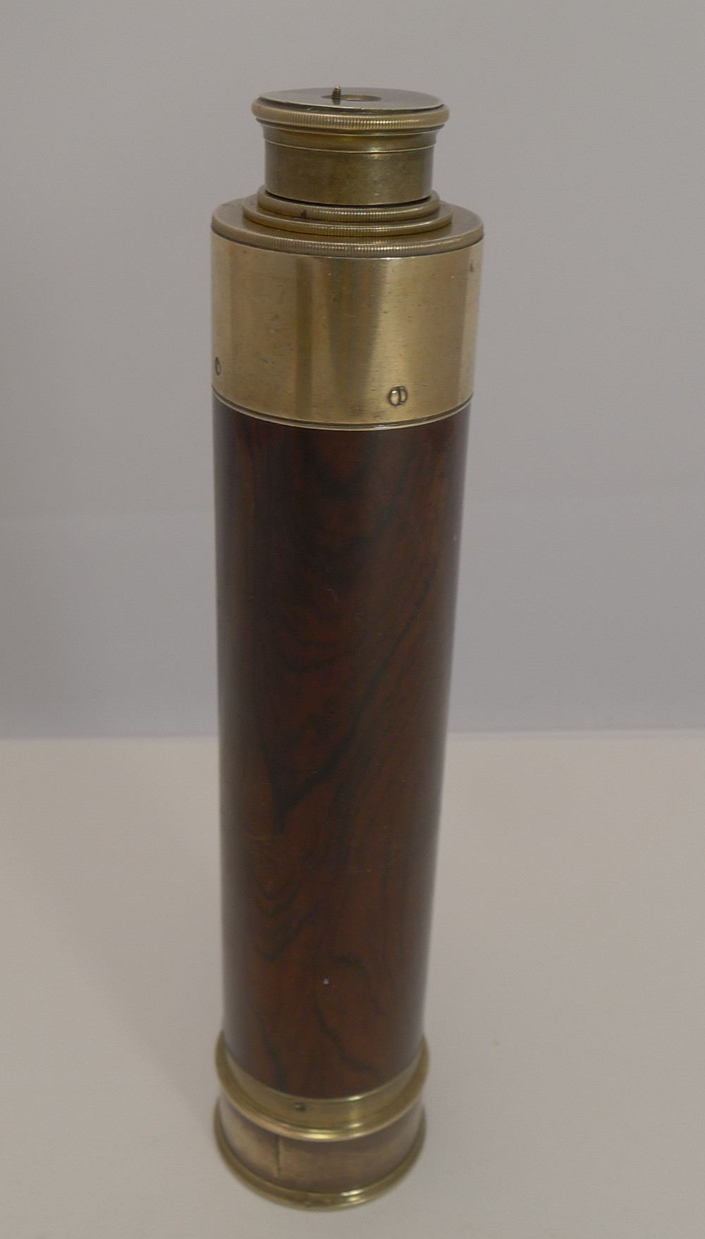Antique Rosewood and Brass Telescope by Thomas Mason, Dublin