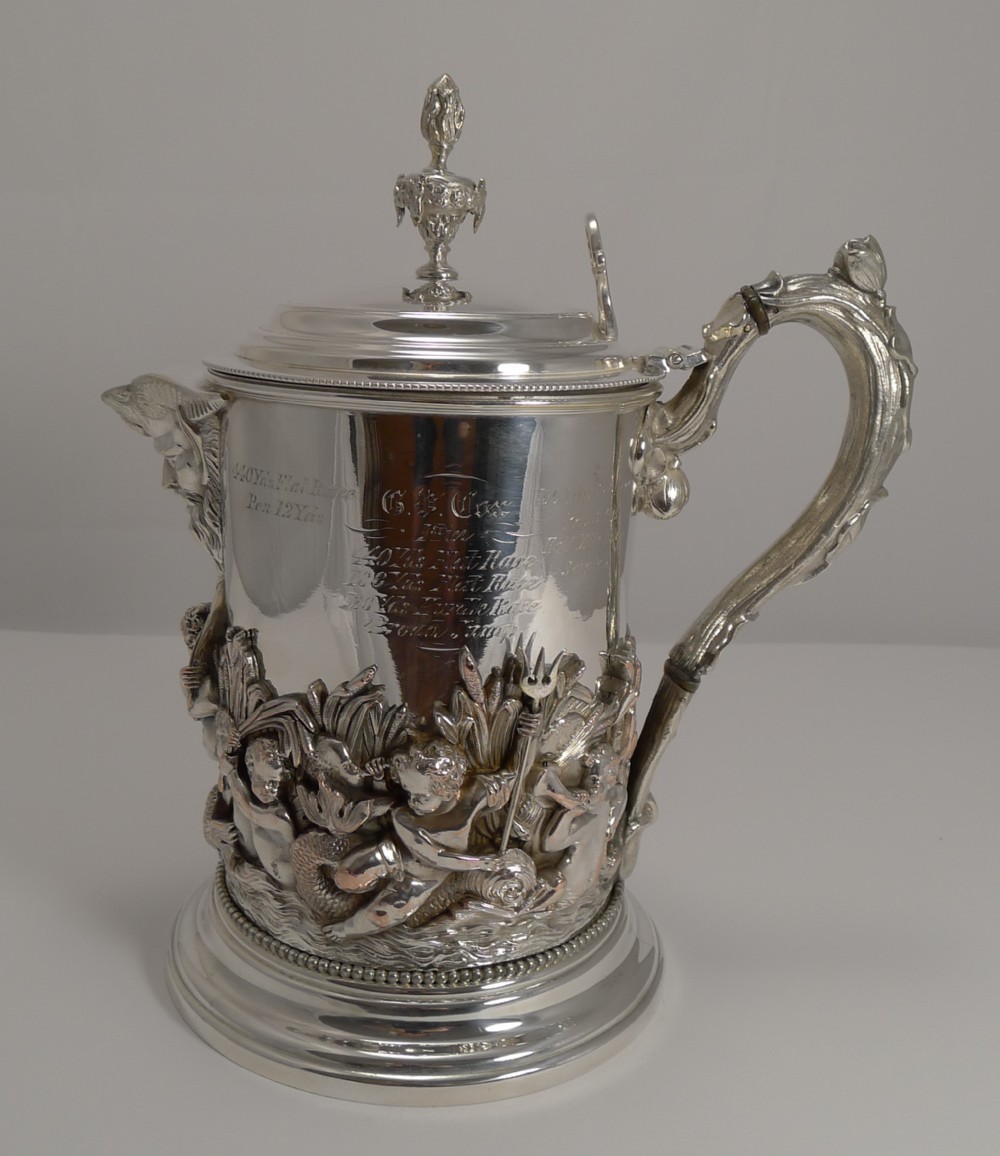 Magnificent Silver Plated Trinity College Oxford Trophy - 1877