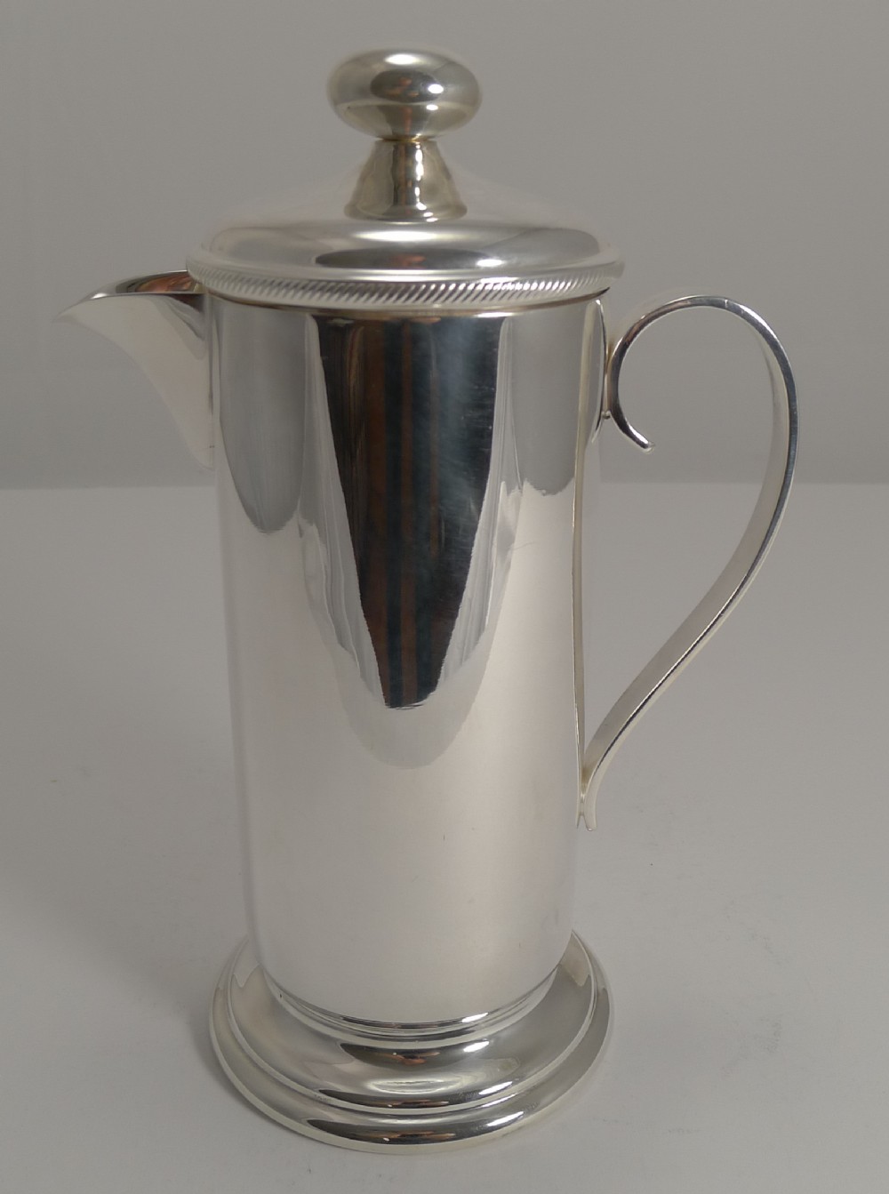 Vintage English Silver Plated Cocktail Mixer c.1920 - Top Maker