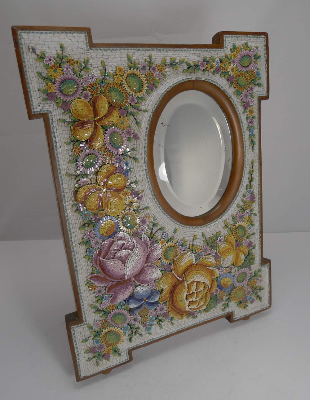 Large Antique Venetian Micro-Mosaic Mirror c.1890